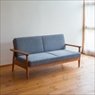 シンプルな木のソファ　オーダー家具　チェリー無垢材